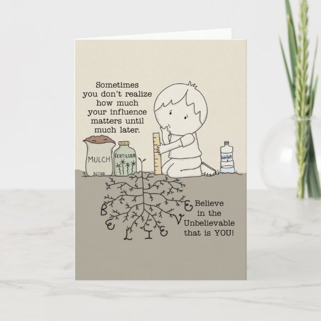 Tarjeta Su influencia importa (Anverso)