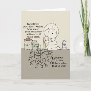 Tarjeta Su influencia importa