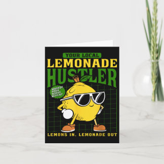 Tarjeta Su jefe local Lemonade Hustler Funny Lemon Stand