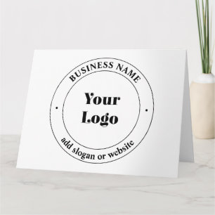 Tarjeta Su logotipo comercial y texto promocional Blanco