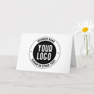 Tarjeta Su logotipo o diseño comercial Texto editable en
