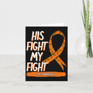 Tarjeta Su lucha contra mi lucha crps Conciencia Naranja R