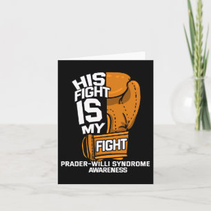 Tarjeta Su lucha es la de Prader-willi Syndro