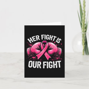 Tarjeta Su Lucha Es La Lucha Contra El Cáncer De Mama Con