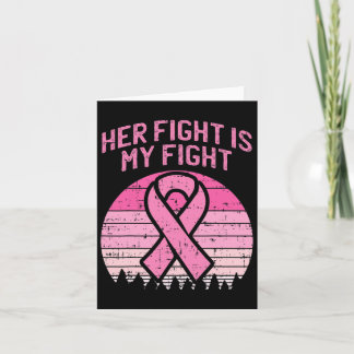 Tarjeta Su Lucha Es Mi Combate Con El Cáncer De Mama