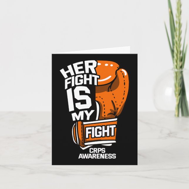 Tarjeta Su Lucha Es Mi Conciencia De Crps Rsd Naranja Ri (Anverso)