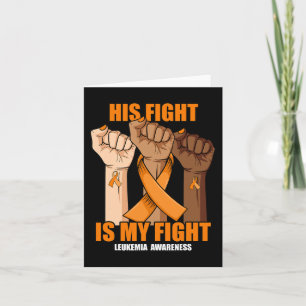 Tarjeta Su Lucha Es Mi Conciencia De La Leucemia Mano De L