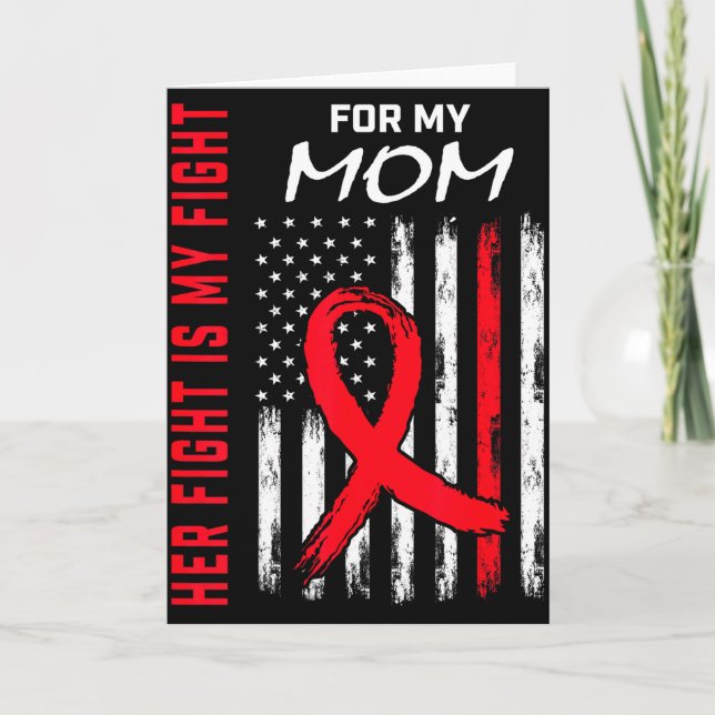 Tarjeta Su lucha es mi lucha Conciencia del corazón mamá E (Anverso)