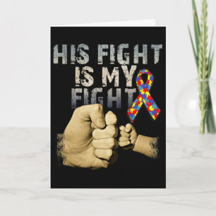 Tarjeta Su lucha es mi lucha: Conciencia y apoyo al autism