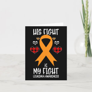 Tarjeta Su Lucha Es Mi Lucha Concienciar A La Leucemia Rib