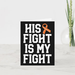 Tarjeta Su Lucha Es Mi Lucha Contra El Cáncer De Leucemia