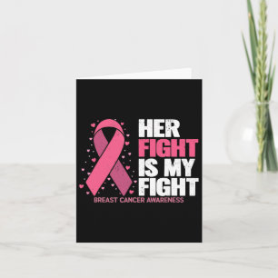 Tarjeta Su lucha es mi lucha contra el cáncer de mama