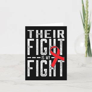 Tarjeta Su lucha es mi lucha contra el cáncer de sangre