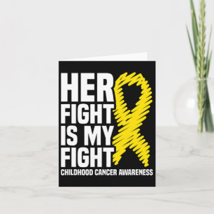 Tarjeta Su Lucha Es Mi Lucha Contra El Cáncer Infantil De
