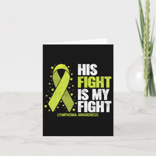 Tarjeta Su Lucha Es Mi Lucha Contra El Linfoma De Cáncer D