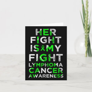 Tarjeta Su Lucha Es Mi Lucha Contra El Linfoma, El Cáncer