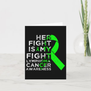 Tarjeta Su Lucha Es Mi Lucha Contra El Linfoma, El Cáncer 