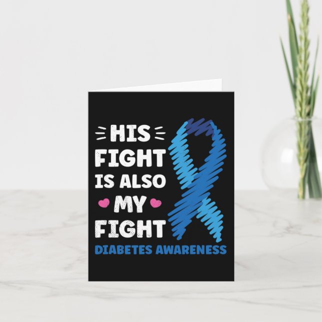 Tarjeta Su lucha es mi lucha contra la diabetes (Anverso)