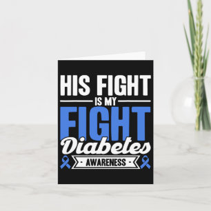 Tarjeta Su lucha es mi lucha contra la diabetes