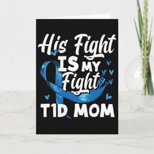 Tarjeta Su lucha es mi lucha contra la diabetes de la madr