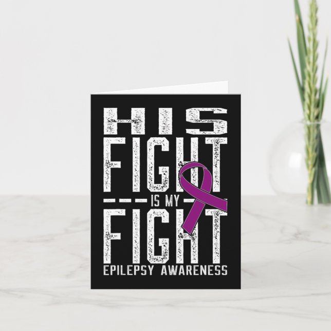 Tarjeta Su lucha es mi lucha contra la epilepsia 2 (Anverso)
