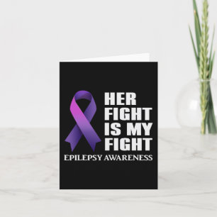 Tarjeta Su lucha es mi lucha contra la epilepsia Apoyo a l