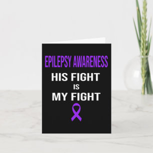 Tarjeta Su lucha es mi lucha contra la epilepsia Concienci