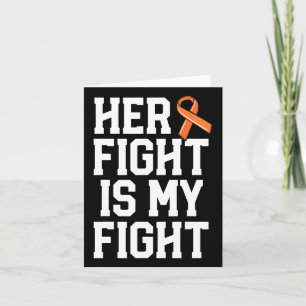 Tarjeta Su Lucha Es Mi Lucha Contra La Leucemia Cáncer Hom