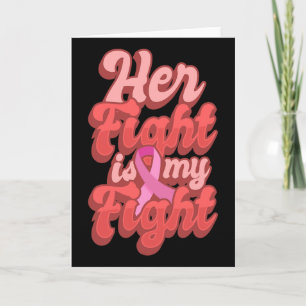 Tarjeta Su lucha es mi lucha Día Mundial del Cáncer Regalo