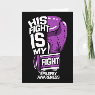 Tarjeta Su lucha es mi lucha epilepsia crisis neurológica