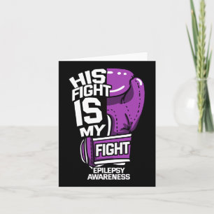 Tarjeta Su lucha es mi lucha Epilepsia Crisis Neurológica
