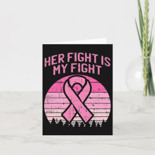 Tarjeta Su lucha es mi lucha marido conciencia del cáncer