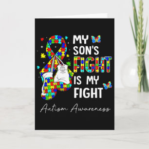 Tarjeta Su lucha es mi lucha Mi hijo Apoyo a la conciencia