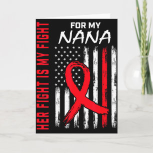 Tarjeta Su lucha es mi lucha Nana Conciencia de la enferme