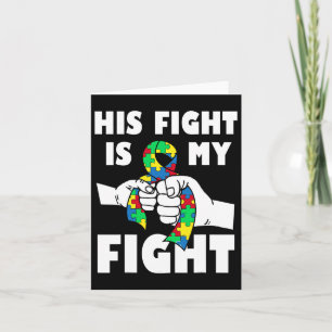 Tarjeta Su Lucha Es Mi Lucha Por El Autismo Inspirador