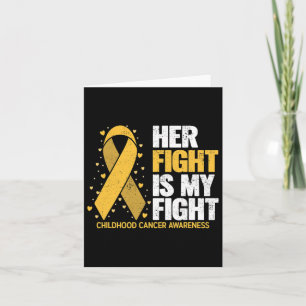 Tarjeta Su Lucha Es Mi Lucha Por El Cáncer Infantil Famili