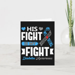 Tarjeta Su lucha es mi lucha T1d Diabético Diabetes tipo 1