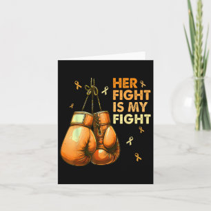 Tarjeta Su Lucha Es Mis Guantes De Boxeo De Lucha Señorita