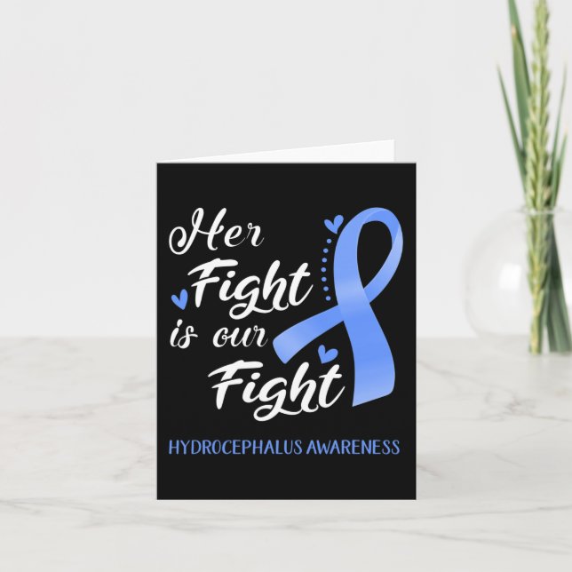 Tarjeta Su Lucha Es Nuestra Conciencia Sobre El Hidrocefal (Anverso)