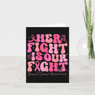 Tarjeta Su lucha es nuestra lucha contra el cáncer de mama