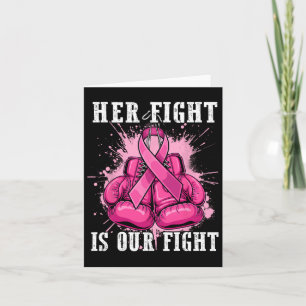 Tarjeta Su lucha es nuestra lucha contra el cáncer de mama