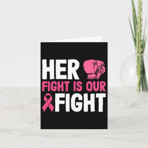 Tarjeta Su Lucha Es Nuestra Lucha Contra El Cáncer De Mama