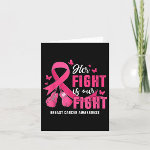 Tarjeta Su lucha es nuestra lucha contra el cáncer de mama