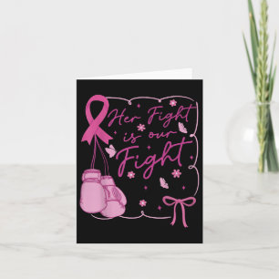 Tarjeta Su lucha es nuestra lucha contra el cáncer de mama