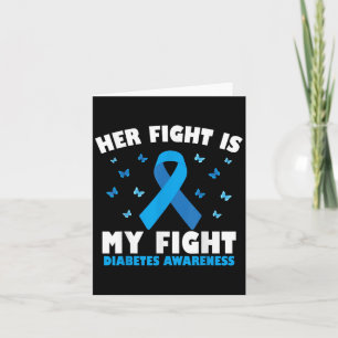 Tarjeta Su lucha mi lucha Conciencia sobre la diabetes Sup