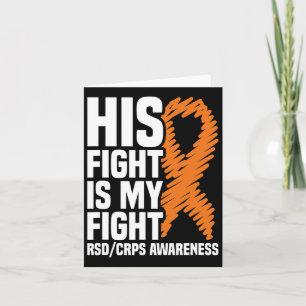 Tarjeta Su Lucha Mi Lucha Naranja Ribbon Rsdcrps Concienci