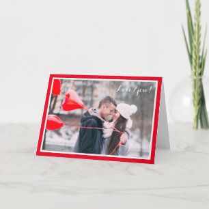 Tarjeta Su Personalizado fotográfico te ama El día de San