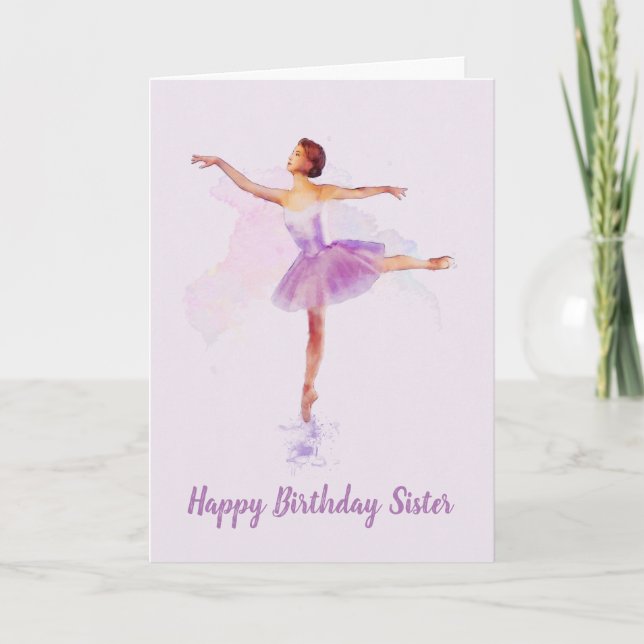 Tarjeta Su propio texto sobre esta hermosa balerina de Lil (Anverso)