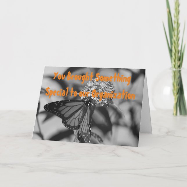 Tarjeta Su valiosa perspectiva de voluntario sin fines de  (Anverso)