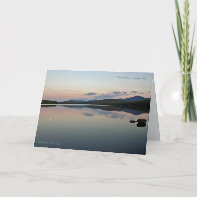 Tarjeta Su vida tejida en otros. (Anverso)